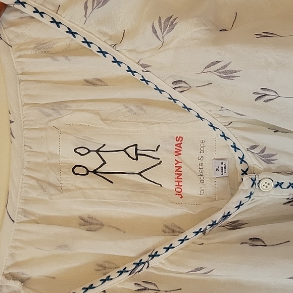 Johnny Was Camber Gauze Top - Picture 6 of 6